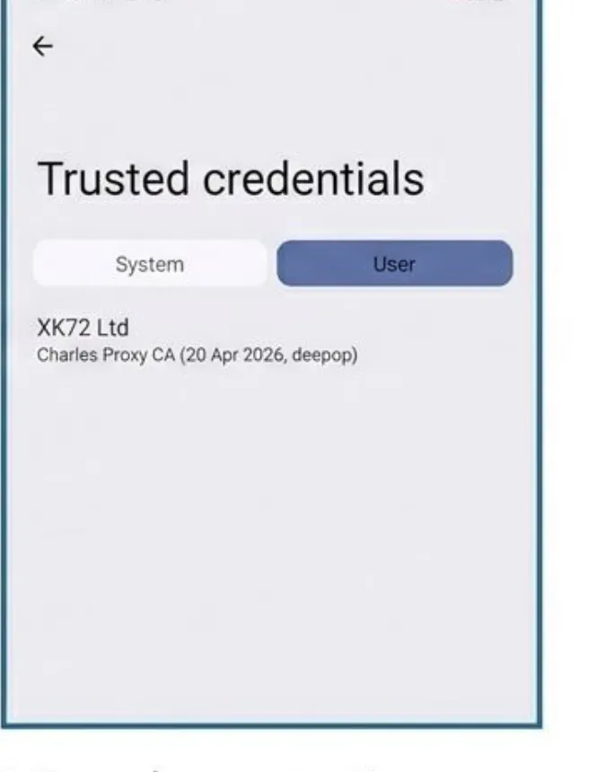 Trusted credentials