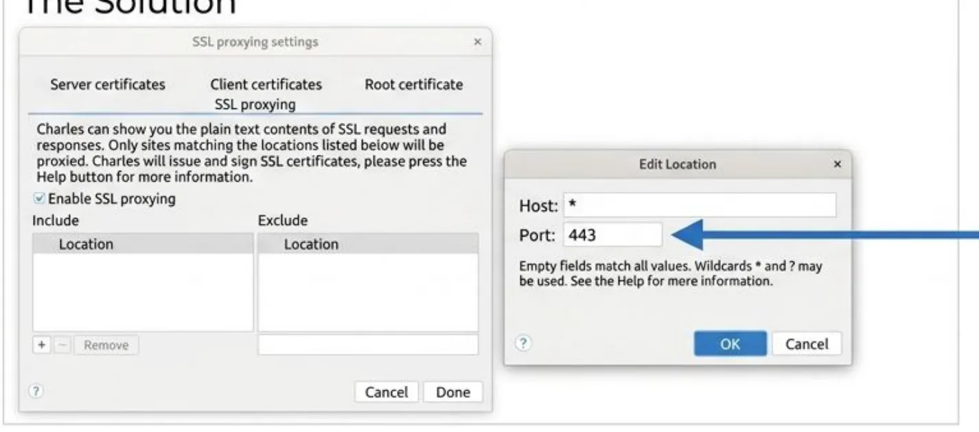 SSL Proxying settings