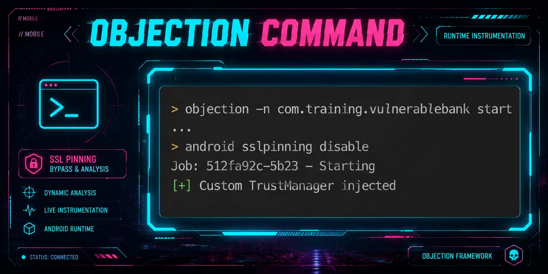 Objection SSL pinning command