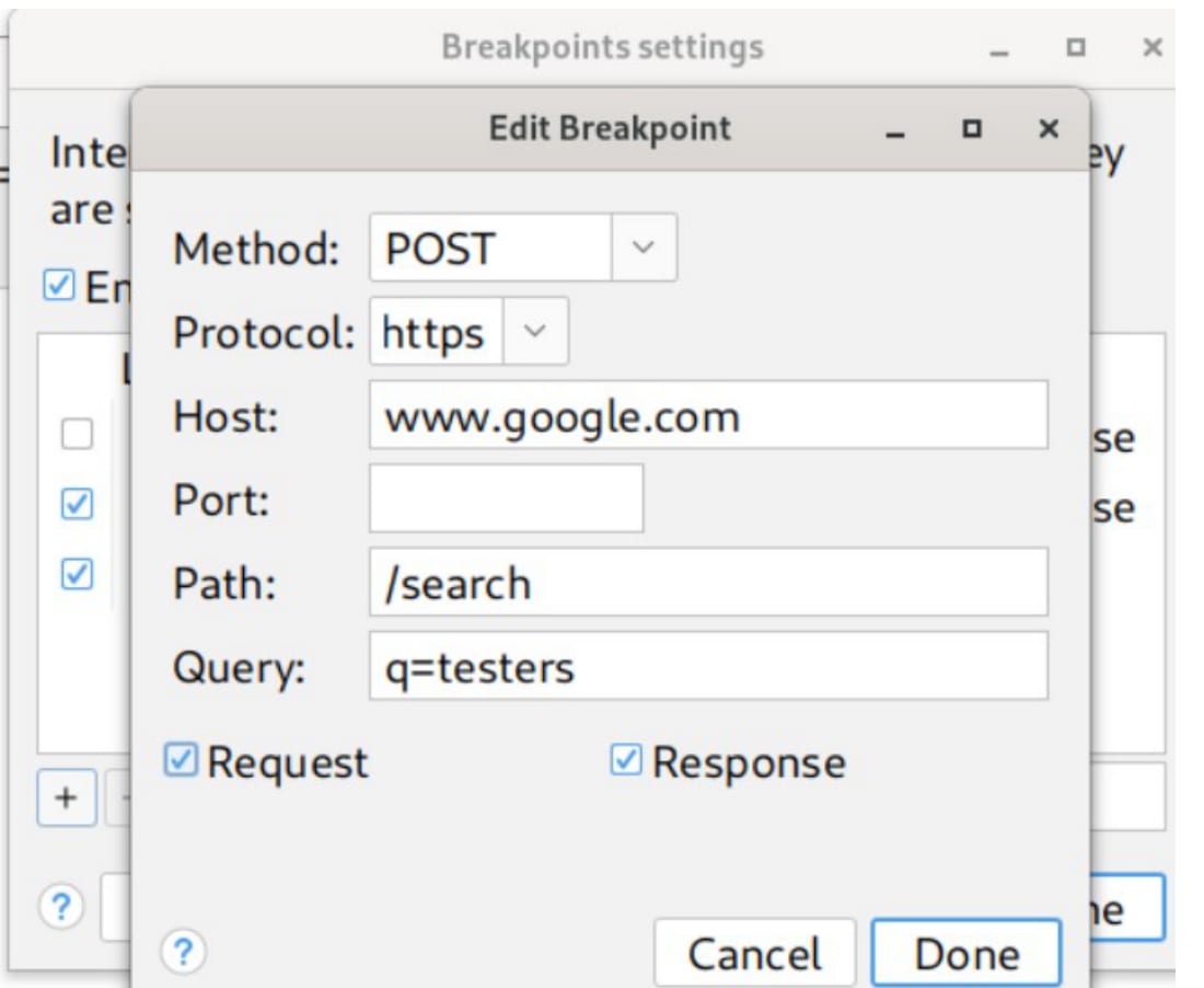 Charles Breakpoint Settings